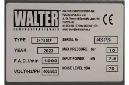 Гвинтовий компресор з ремінним приводом WALTER SK 7,5 SXP 5