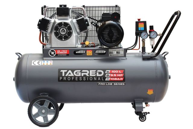 Компресор безмасляний з ремінним приводом...