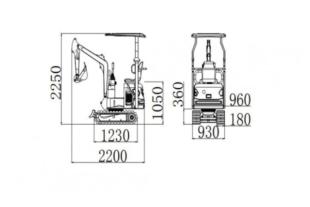 Міні-екскаватор OPTIMAT MINI COPTER