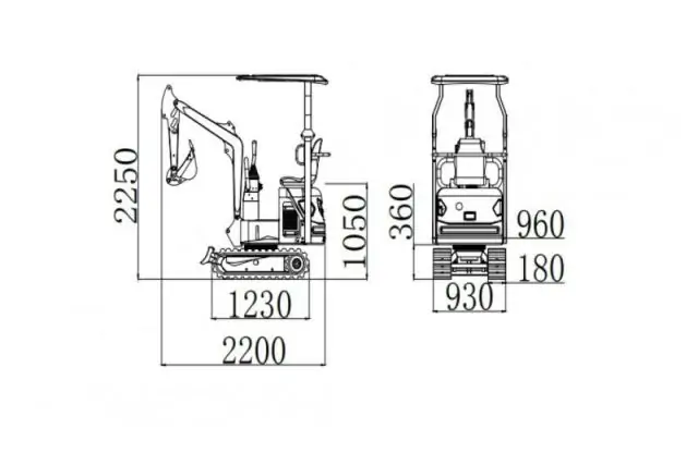 Міні-екскаватор OPTIMAT MINI COPTER 8