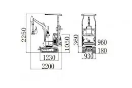 Міні-екскаватор OPTIMAT MINI COPTER 8
