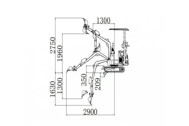 Миниэкскаватор OPTIMAT MINI COPTER 9