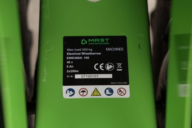 Аккумуляторная тачка MAST EWD300A-160