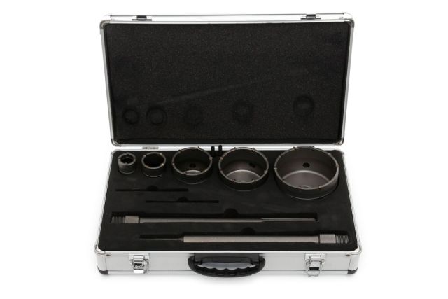 Набор кольцевых коронок для бетона SDS Plus и...