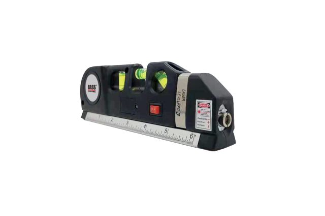Лазерный уровень с рулеткой и линейкой Bass...