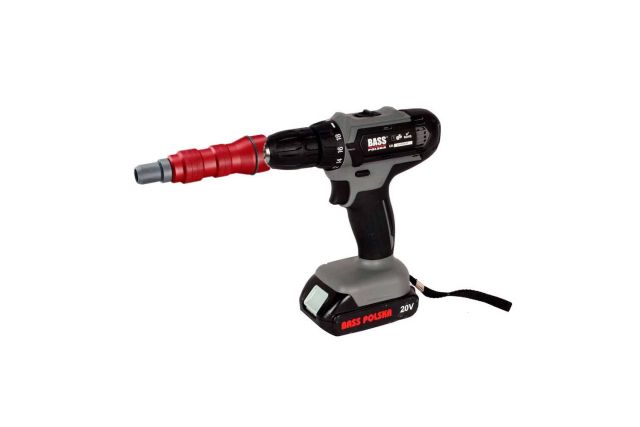 Заклепочник, адаптер для шуруповерта Bass...