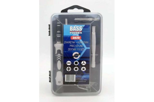 Набор отверток, наконечников 115 шт Bass Polska...