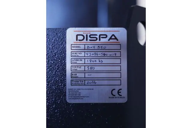 Напівавтоматична двоколонна стрічкова пила DISPA MAKINA D-Y 550 22