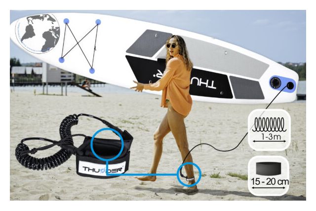 SUP-дошка THUNDER PLANET-BLUE 320