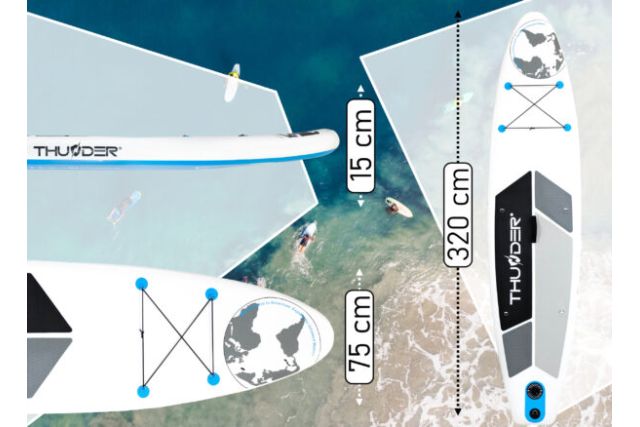 SUP-доска THUNDER PLANET-BLUE 320