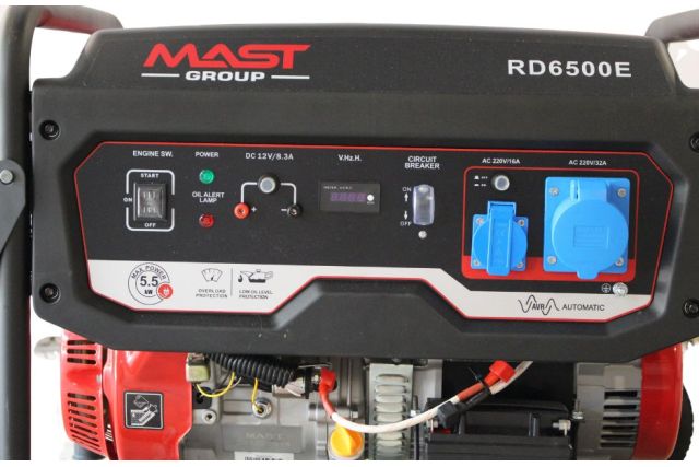 Бензиновий генератор MAST GROUP RD6500E +...