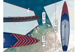 SUP-доска THUNDER STEEL RED 365