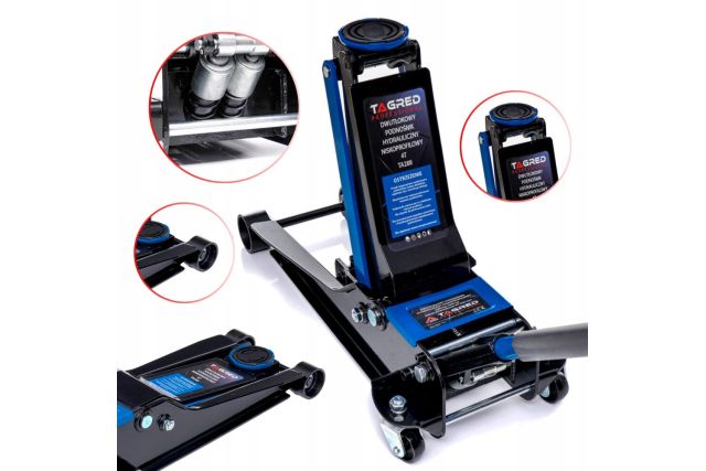 Двухпоршневой низкопрофильный домкрат TAGRED...