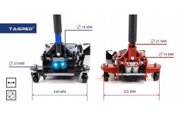 Двопоршневий низькопрофільний домкрат TAGRED TA288 4 т