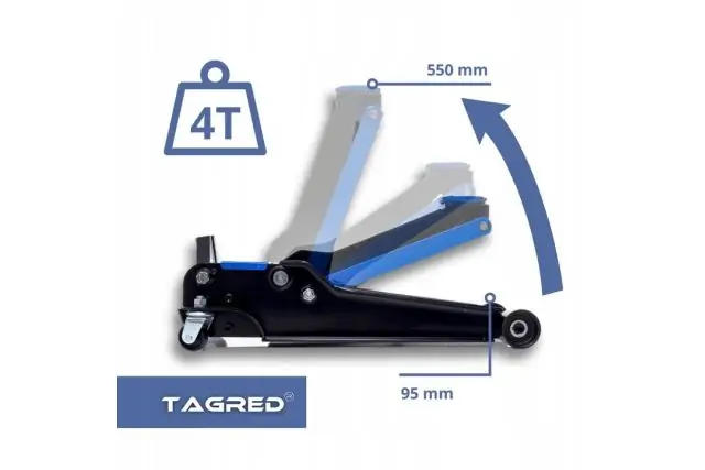 Двухпоршневой низкопрофильный домкрат TAGRED TA288 4 т 10