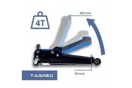 Двопоршневий низькопрофільний домкрат TAGRED TA288 4 т 10
