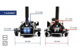Двухпоршневой низкопрофильный домкрат TAGRED TA287