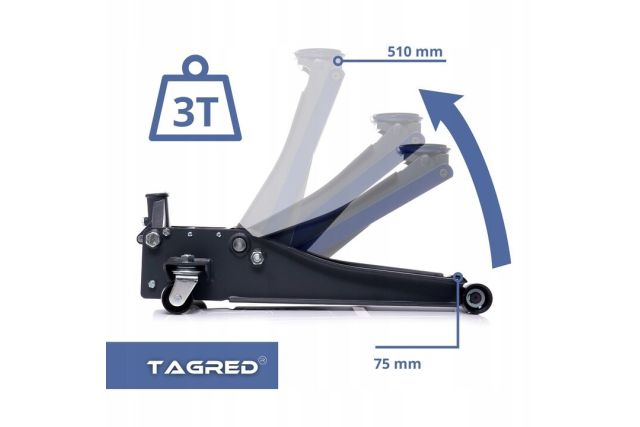 Двухпоршневой низкопрофильный домкрат TAGRED TA287