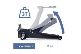 Двухпоршневой низкопрофильный домкрат TAGRED TA287 13