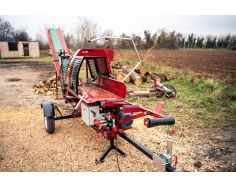 Напівавтоматична машина для різання і розколу дров...