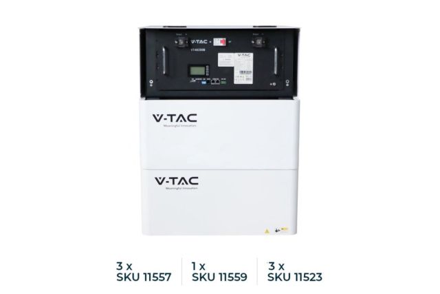 Акумуляторна батарея V-TAC 9.6kWh 48V 200Ah