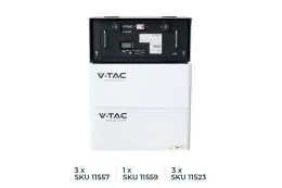 Акумуляторна батарея V-TAC 9.6kWh 48V 200Ah 4