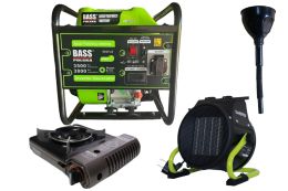 Інверторний генератор Bass Polska 5047LX + газова плитка Orcamp CK-505 + електричний обігрівач Gardyer HE2000