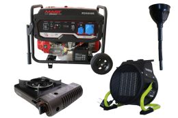 Бензиновый генератор MAST GROUP RD6500E+ газовая плитка Orcamp CK-505+ электрический обогреватель Gardyer HE2000