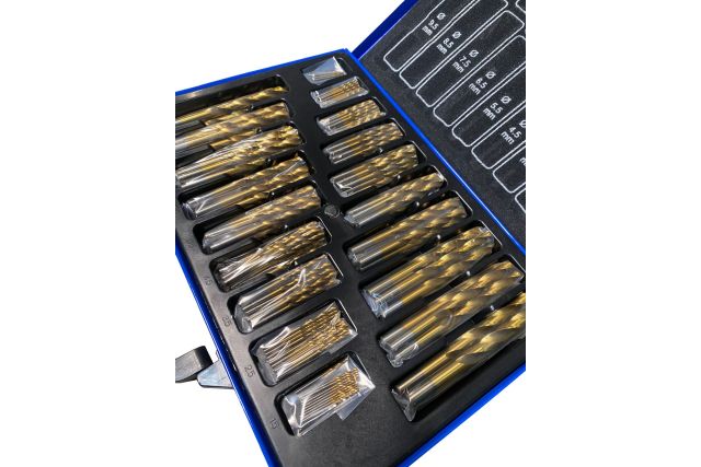 Комплект спиральных сверл из быстрорежущей...