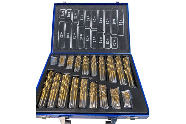 Комплект спіральних свердел із швидкорізальної...