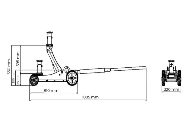 Домкрат для позашляховиків Holzmann OWH3.0 3