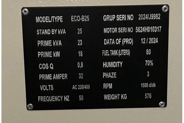 Дизельний генератор TMG POWER ECOB-25