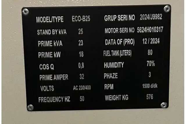 Дизельний генератор TMG POWER ECOB-25 6