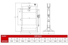 Прес пневматично-гідравлічний Holzmann WP 100H