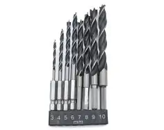 Набір свердел по дереву HEX 1/4", 8 шт TAGRED TA4184