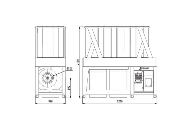 Внутрицеховая промышленная аспирация Unalsan AMS 65 ET 2