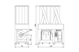 Внутрішньоцехова промислова аспірація Unalsan AMS 35 EK 2