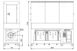 Внутрішньоцехова промислова аспірація Unalsan AMS 40 KK