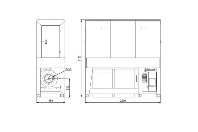 Внутрицеховая промышленная аспирация Unalsan AMS 40 KT 2
