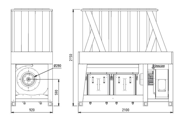 Внутрицеховая промышленная аспирация Unalsan...
