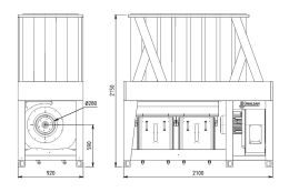 Внутрицеховая промышленная аспирация Unalsan AMS 50 EK