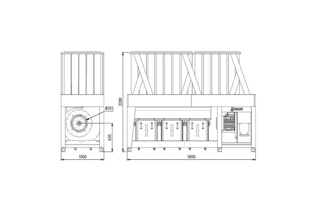 Внутрішньоцехова промислова аспірація Unalsan...