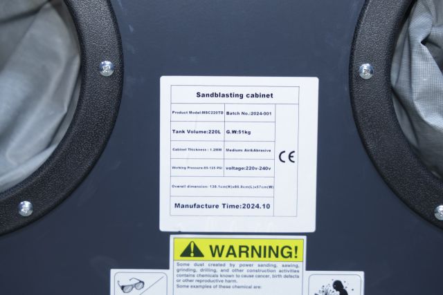 Пескоструйная камера MAST MSC220TD+DC15...