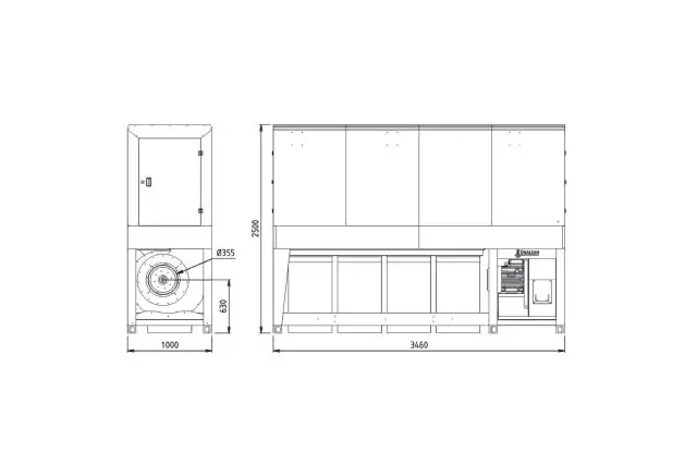 Внутрицеховая промышленная аспирация Unalsan AMS 100 KT 2