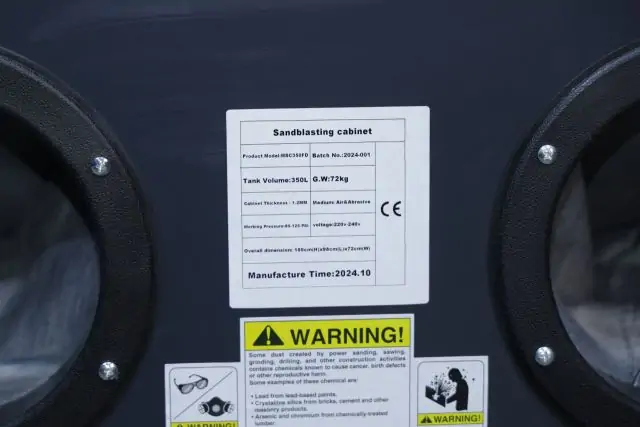 Піскоструйна камера MAST MSC350FD+DC15 (передні дверцята) 9