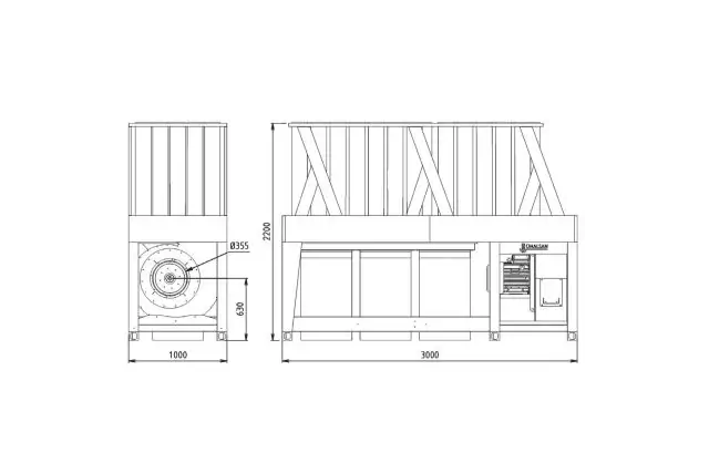 Внутрицеховая промышленная аспирация Unalsan AMS 85 ET 2
