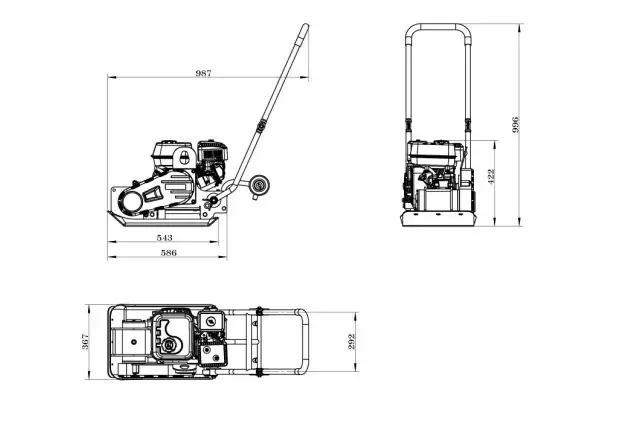 Віброплита Zipper ZI-RPE60E 6