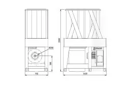 Внутрішньоцехова промислова аспірація Unalsan AMS 35 ET 2