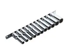 Довгі головки 1/2" 78 мм, комплект 11шт BOXO