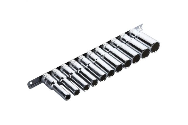 Длинные головки 1/2" 78 мм, комплект 11шт BOXO